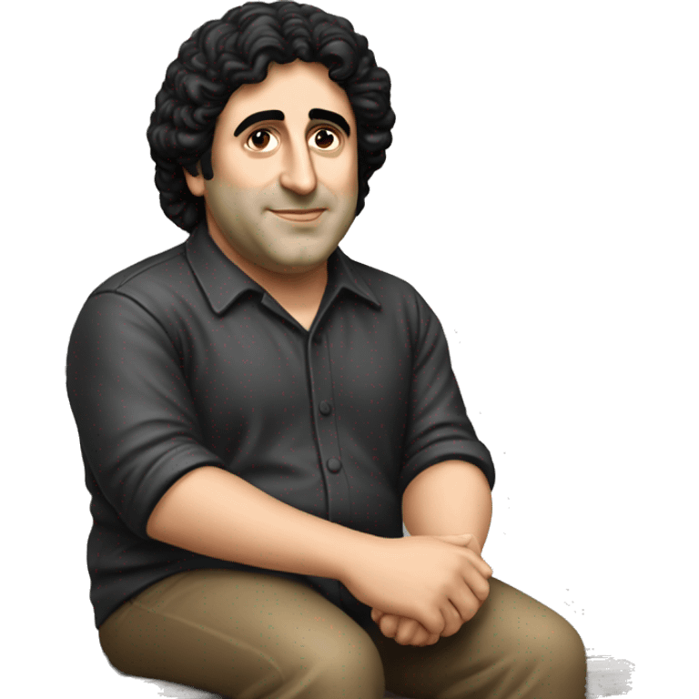 David Berkowitz sitting on a park bench emoji