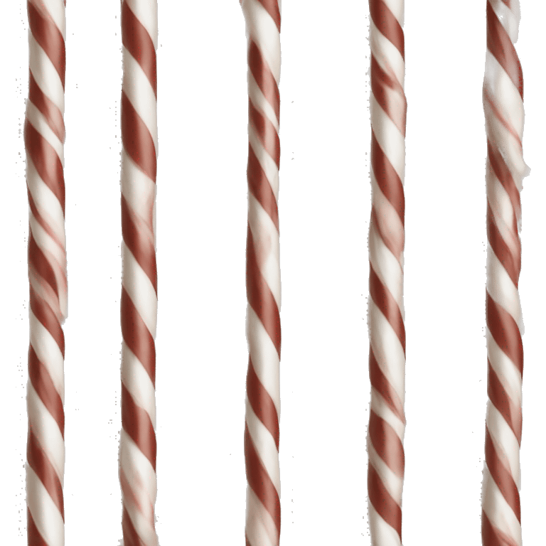 Brown and white Candy canes emoji