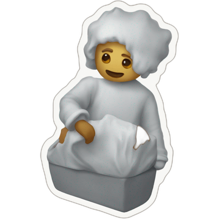 Ver de terre sur du caramel emoji