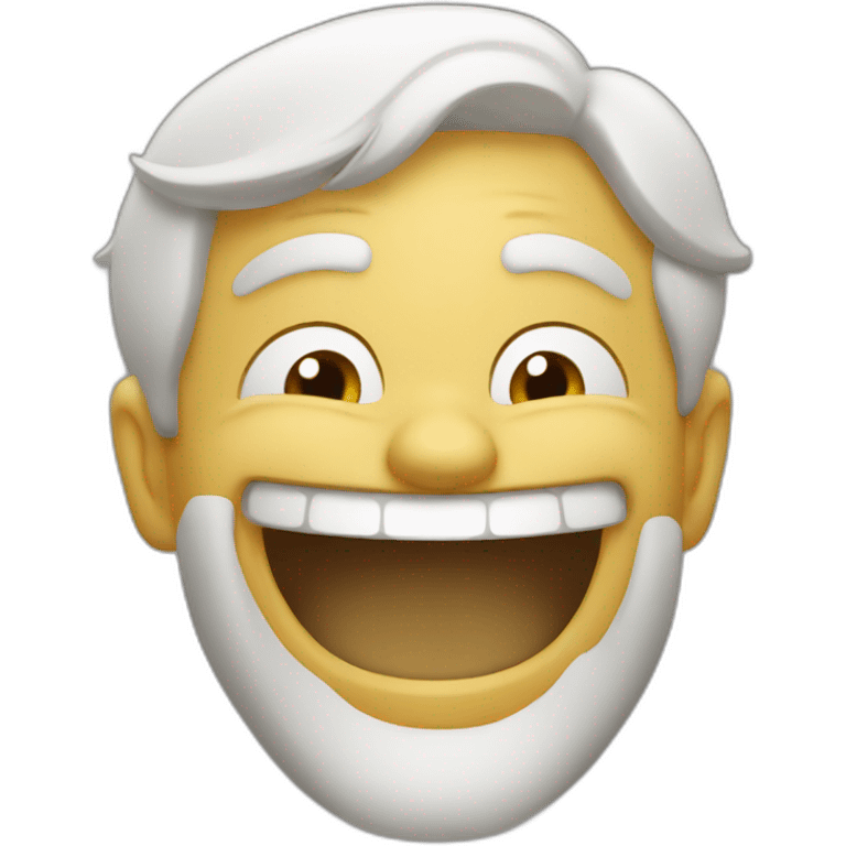 laughing man very highly emoji