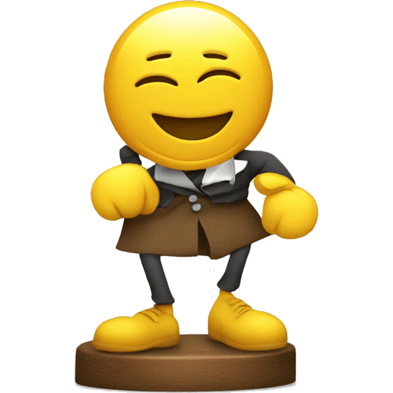 drunk smiley with a pawn on its head emoji