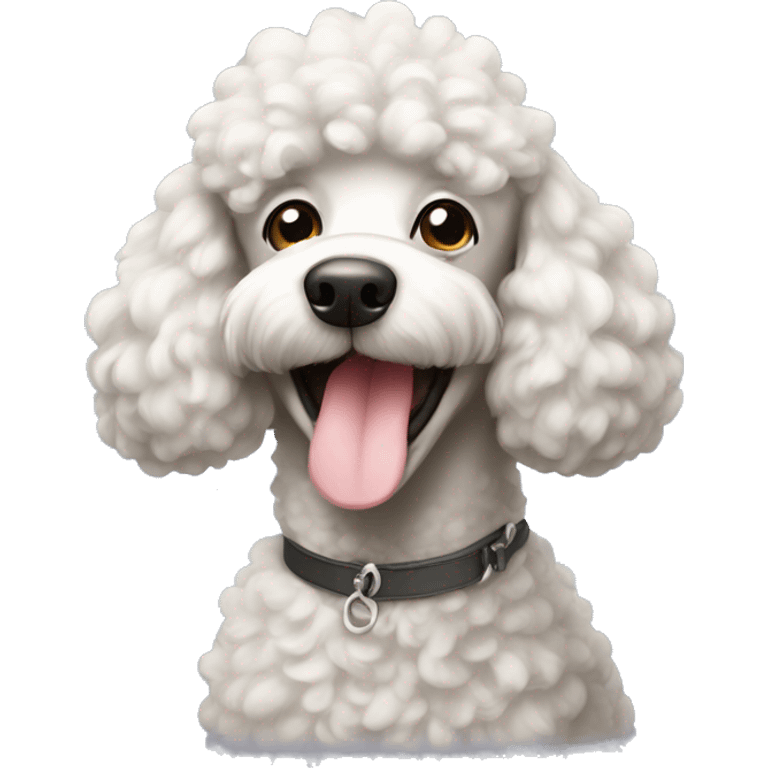 happy poodle emoji