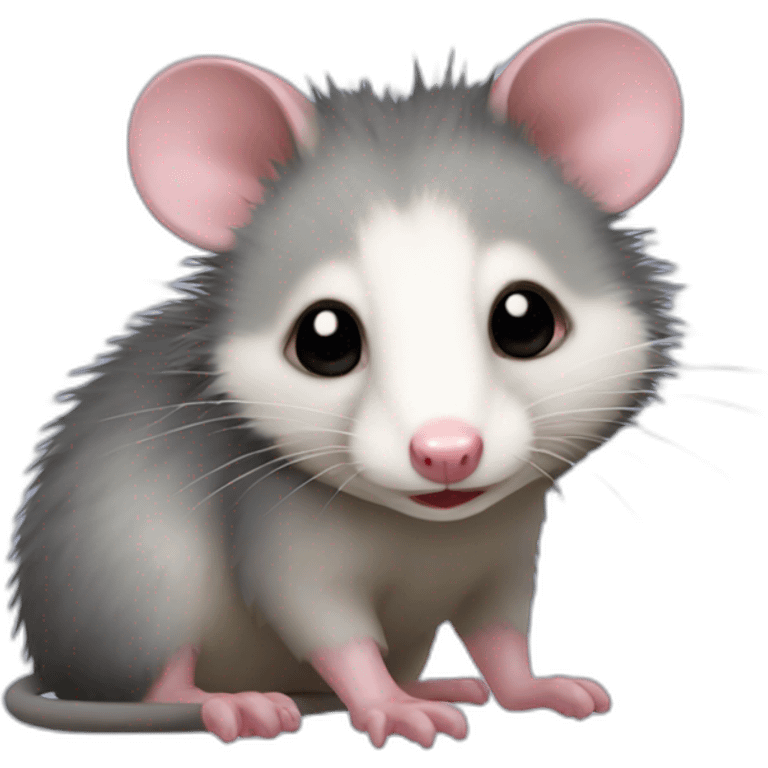 Opossum cute emoji