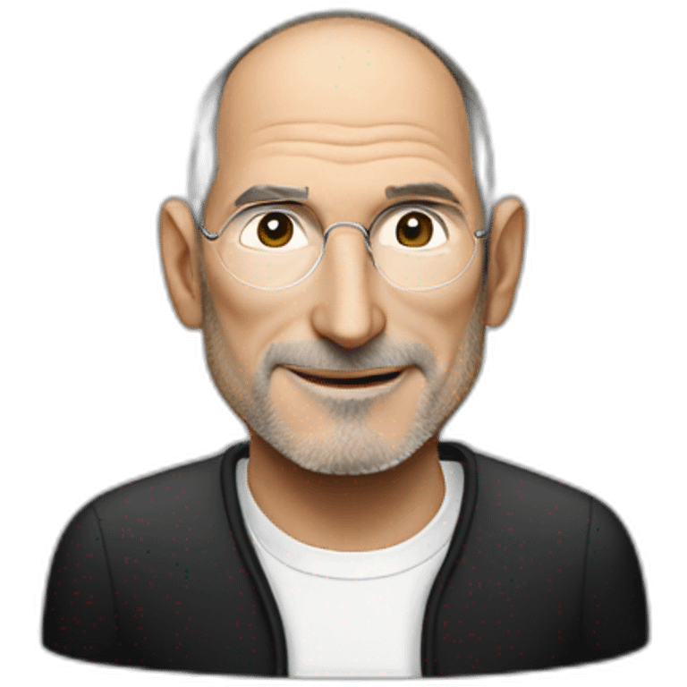 Steve jobs using iphone 14 pro emoji