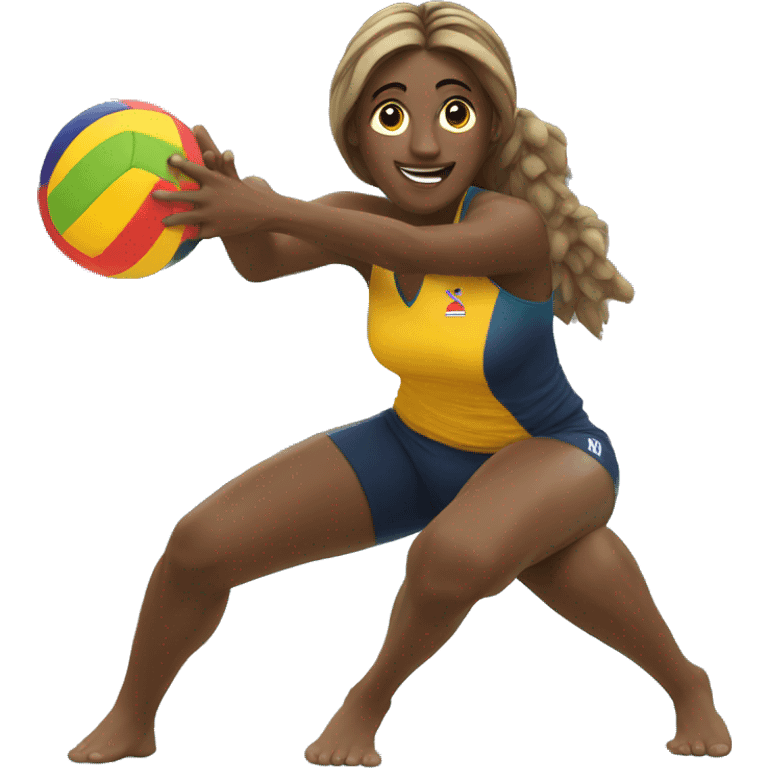 Beach volleyball player emoji