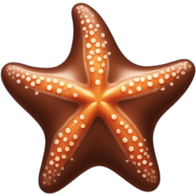 chocolate starfish emoji