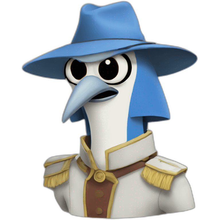 Mordecai from regular show emoji