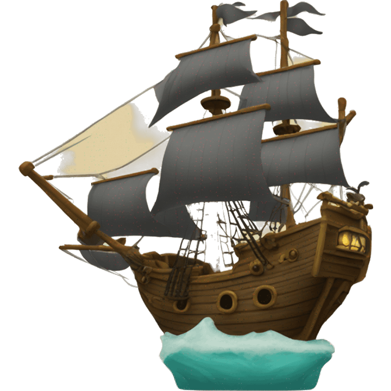 Talking Pirate ship emoji