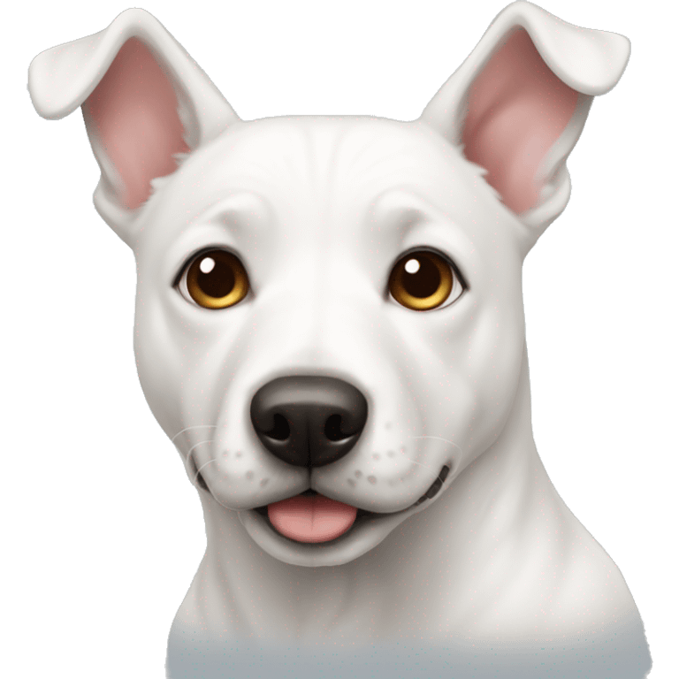 White Doggo argentino  emoji