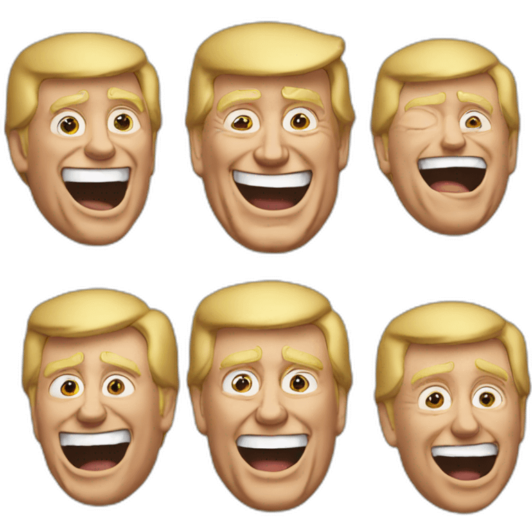 Trump who laughs emoji