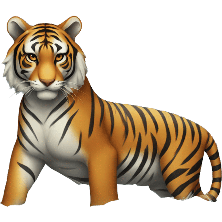 Tiger with river emoji