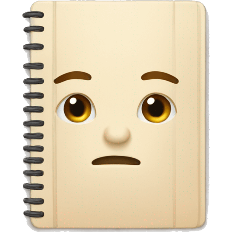 Beige notebook emoji