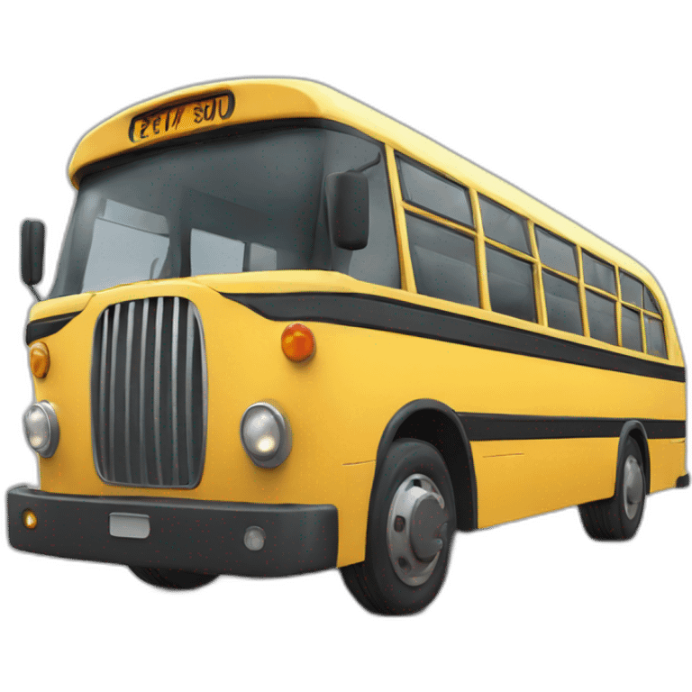 bus 3d model emoji