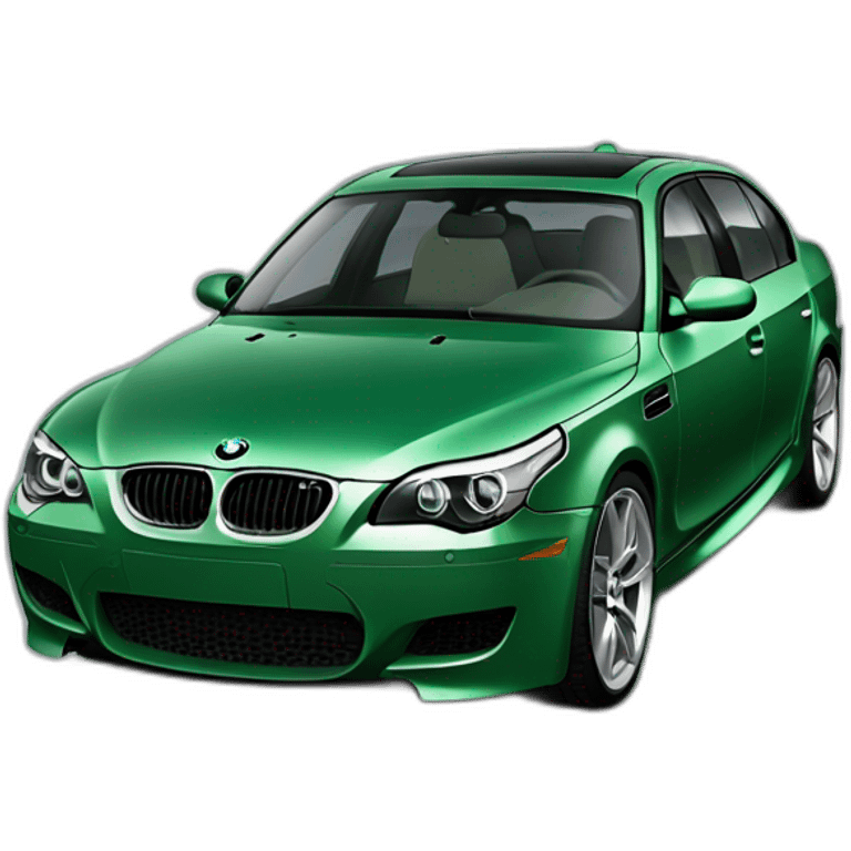 BMW M5e60 green color emoji