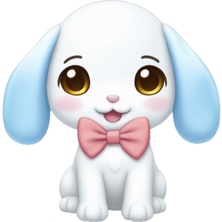 cinnamoroll with a cute bow emoji