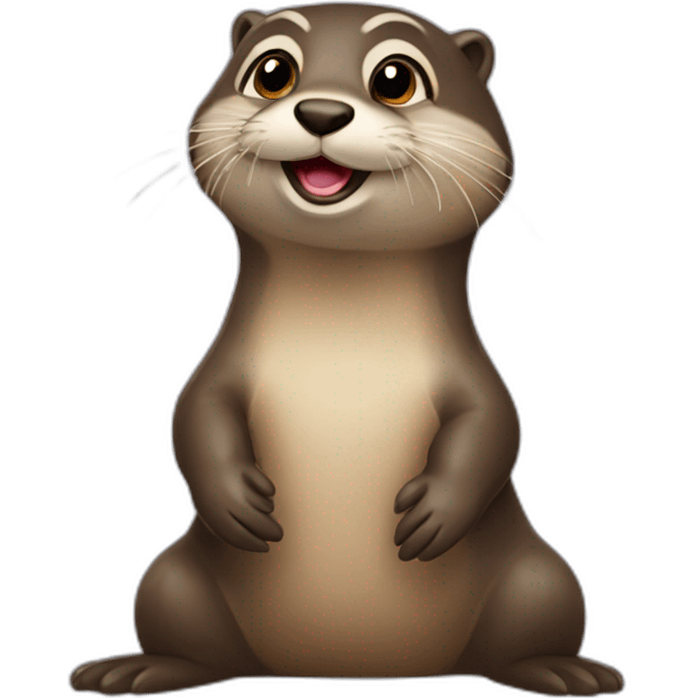 Une loutre qui fait caca emoji