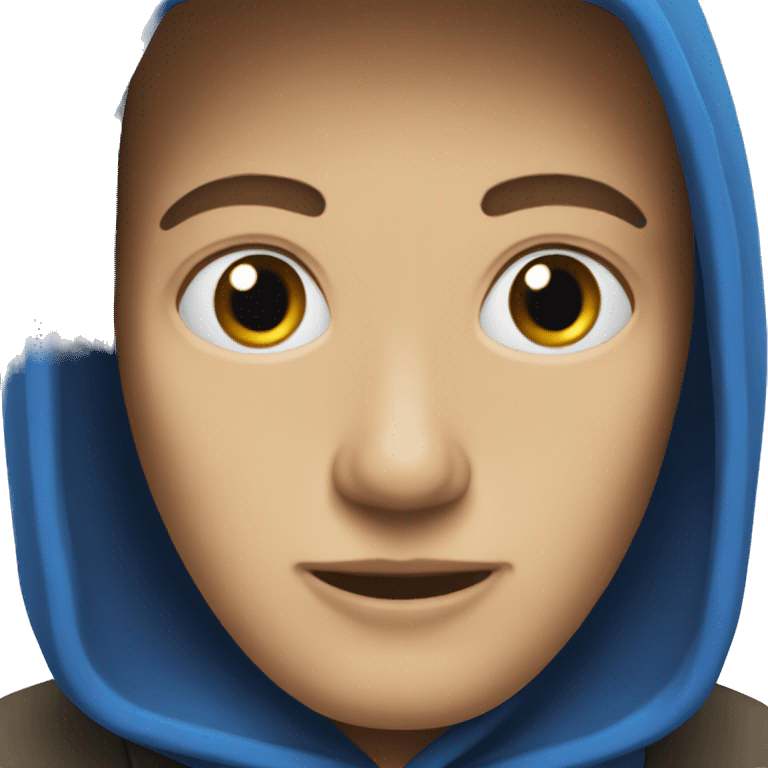 blue hood emoji