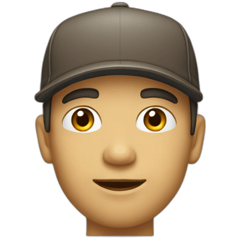 Homme à casquette emoji