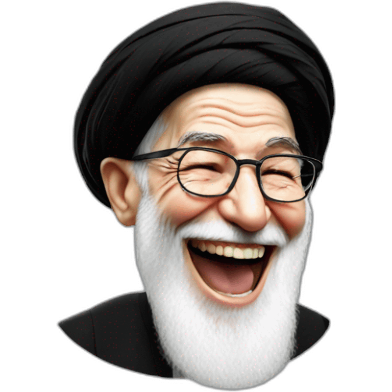 Khamenei laughing emoji