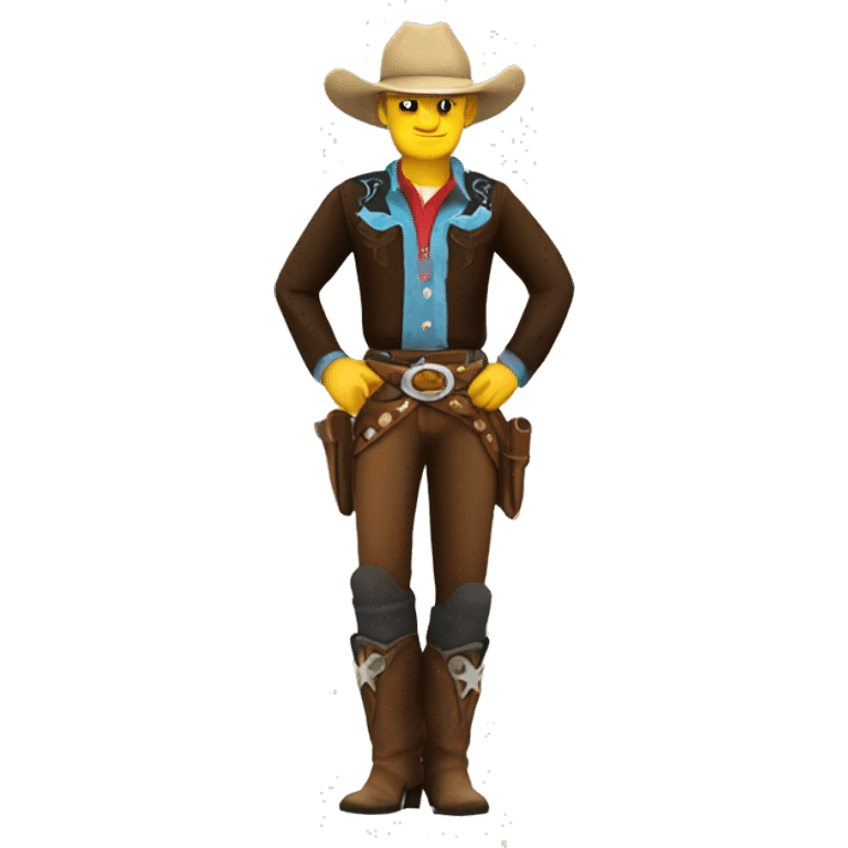 cowboy with spurs on boots emoji