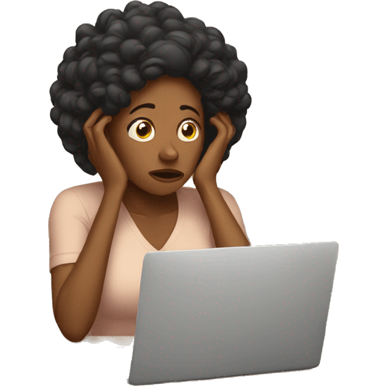 black mom stressed emoji