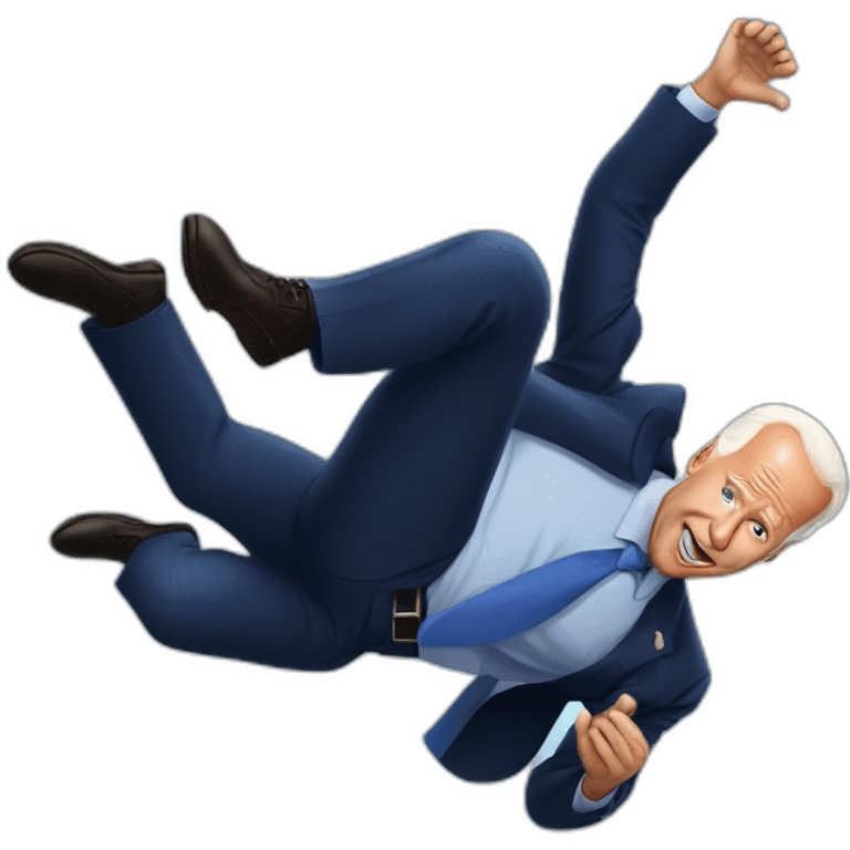 Joe biden falling emoji