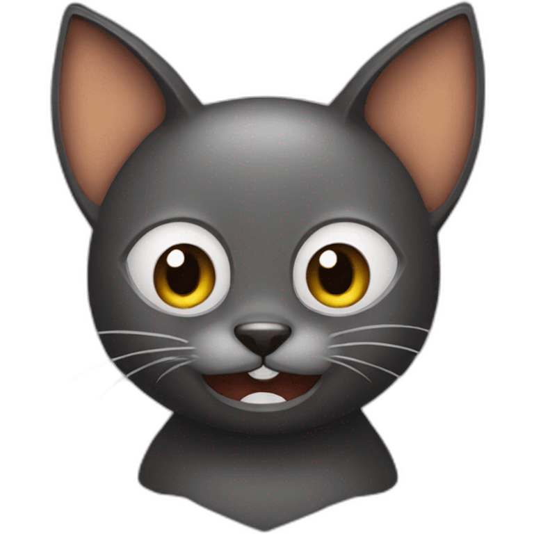 a bat but its a cat emoji