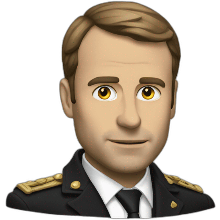 Macron noir emoji