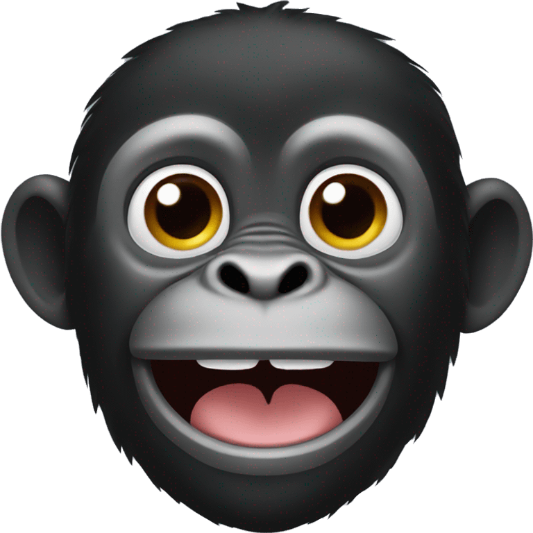 Black monkey  emoji