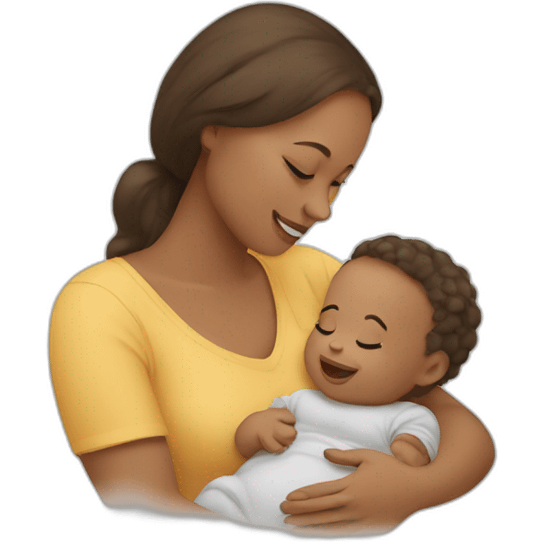 infant and mother emoji