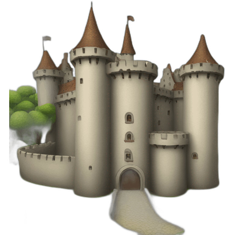 The castle is a strange nutcase emoji