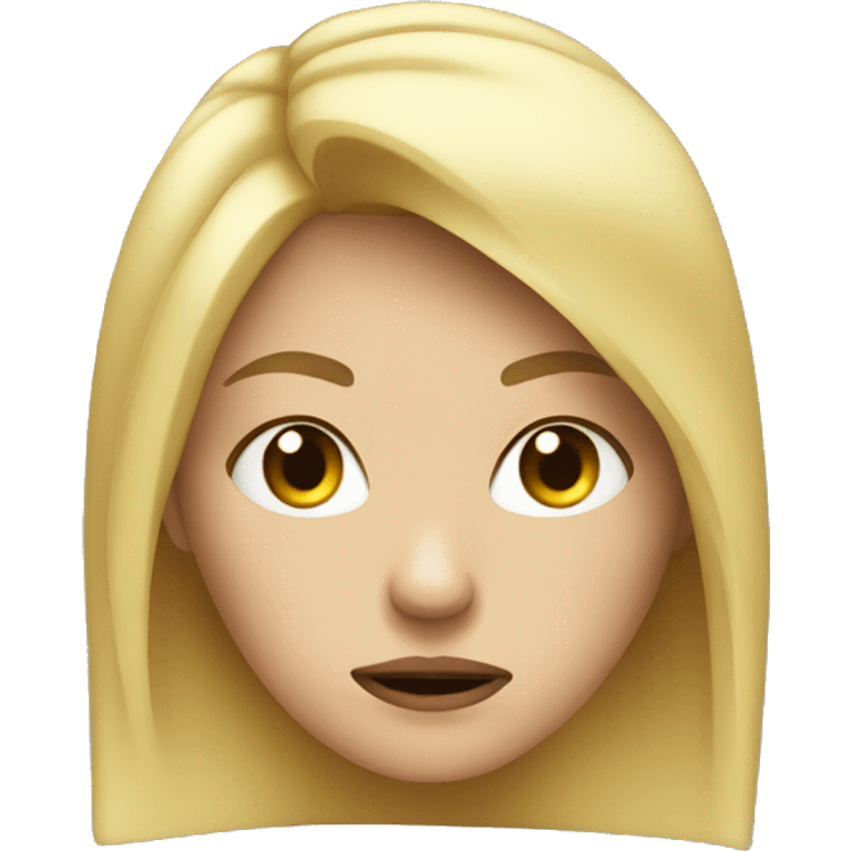 Blonde girl mad  emoji