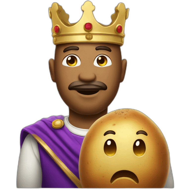 Potatoe king emoji