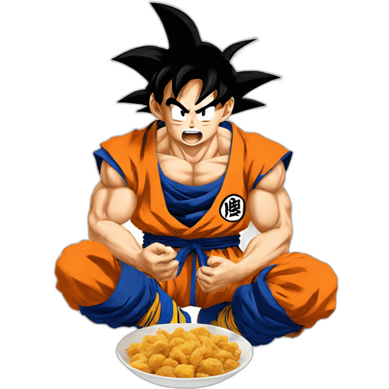 goku eatting emoji