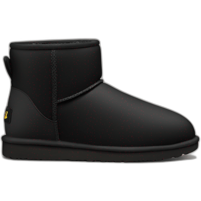 Black classic mini uggs emoji