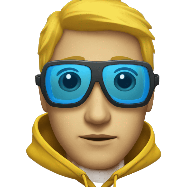 hacker de oculos amarelo emoji