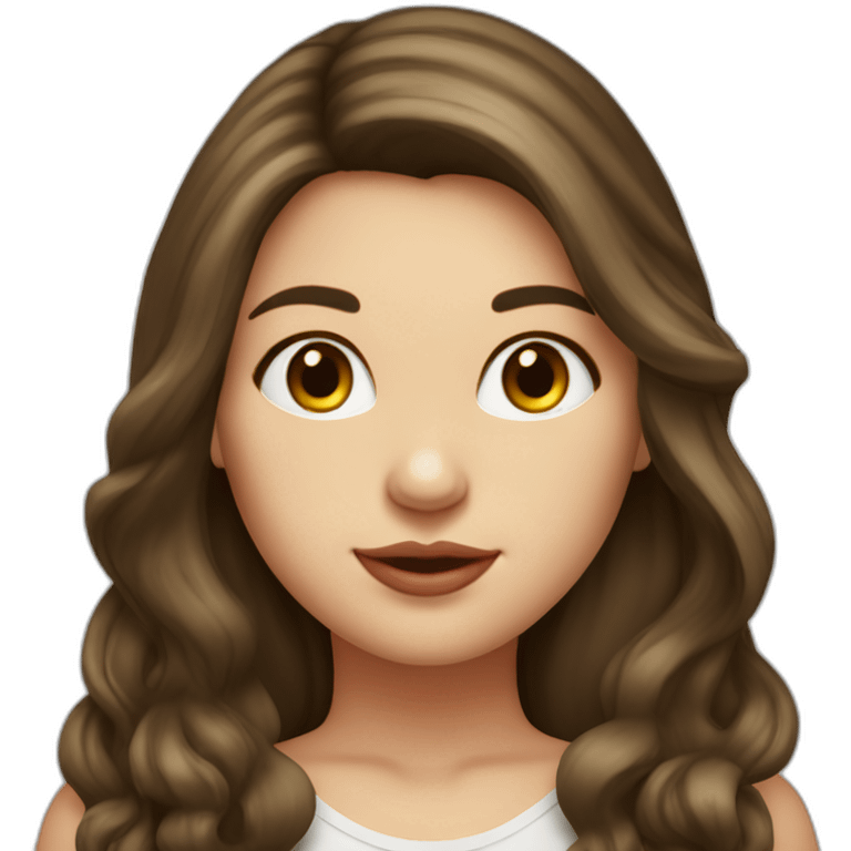 Brunette-girl-long-hair-chubby-cheeks-old-money-fashion-style-red emoji