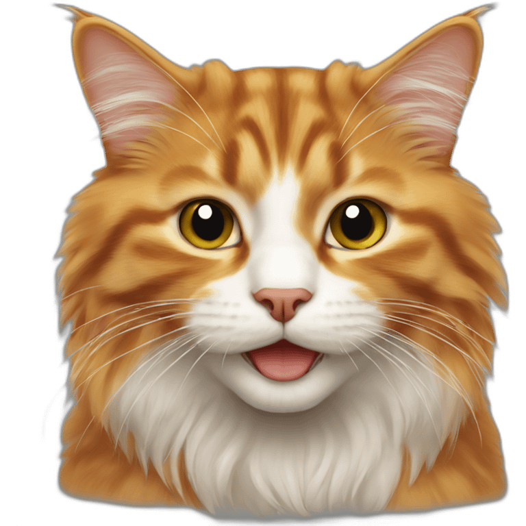 ginger siberian cat emoji