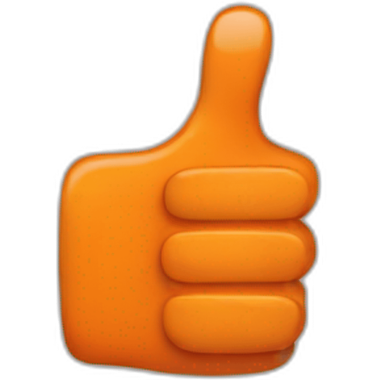 orange thumbs up emoji