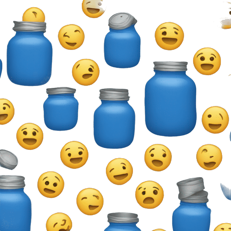 Blue jar  emoji