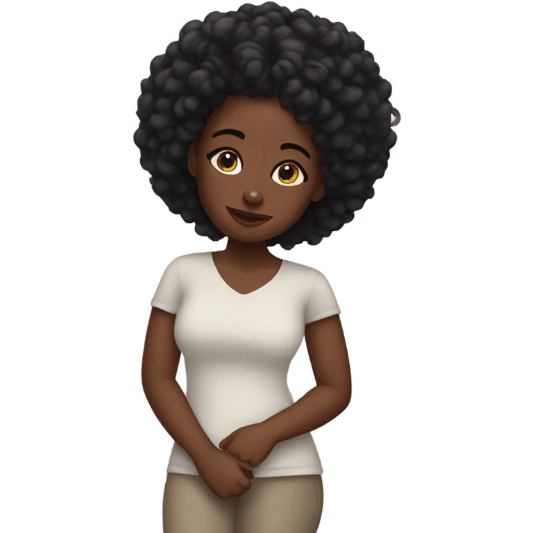 Black girl self care emoji