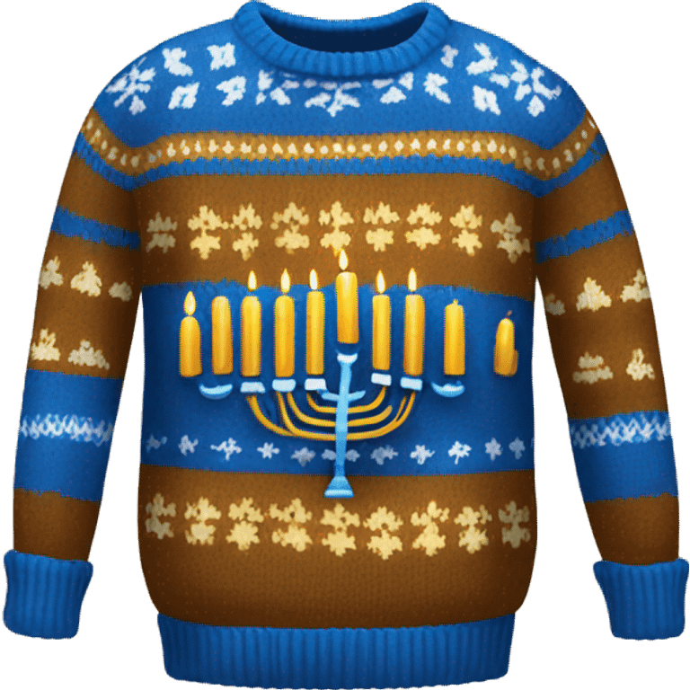 hanukkah sweater  emoji