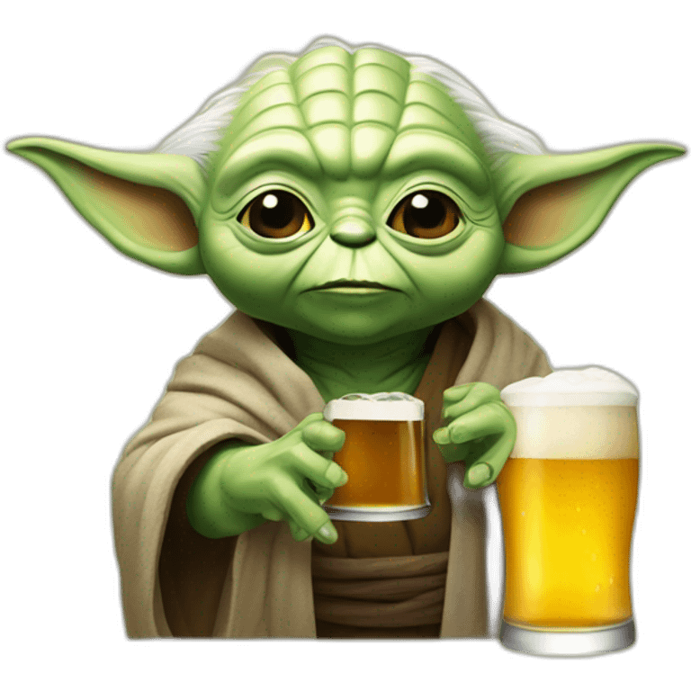 Yoda drink bier emoji