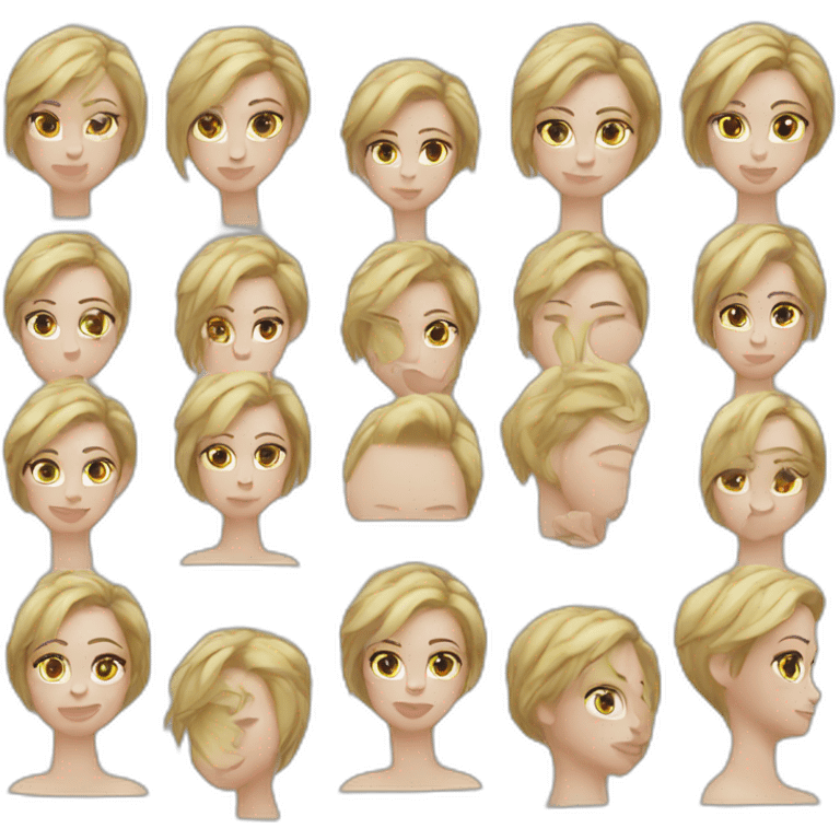 Kristen stewart blonde short hair round neck emoji