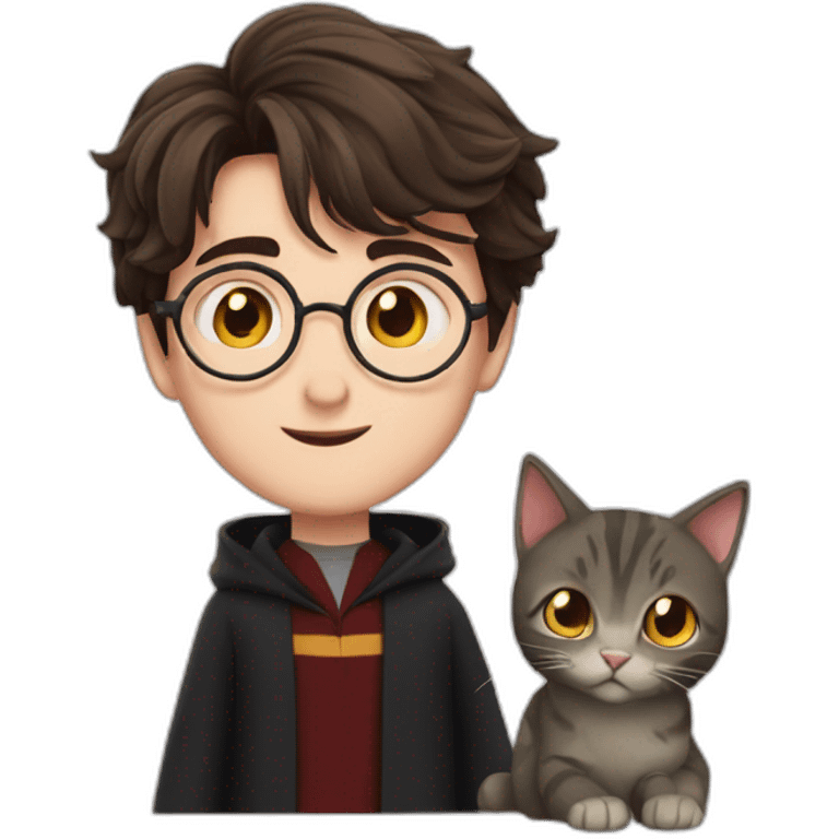 harry potter in love with a cat emoji