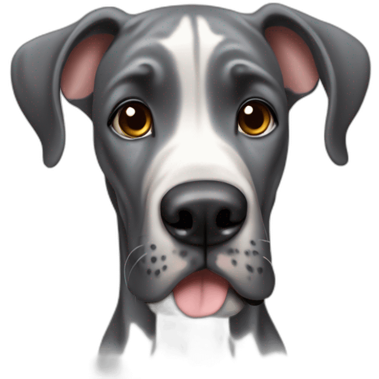 Cute little Great Dane emoji