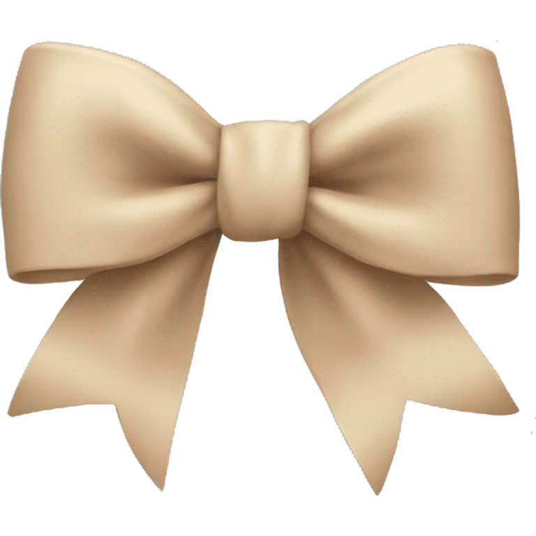 Beige bow emoji