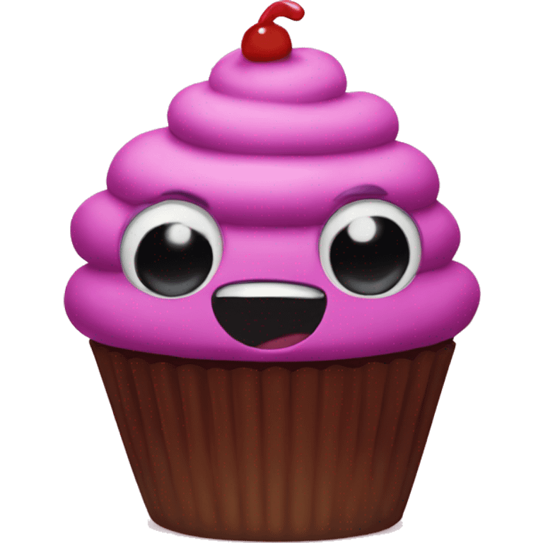 The most evil cupcake emoji