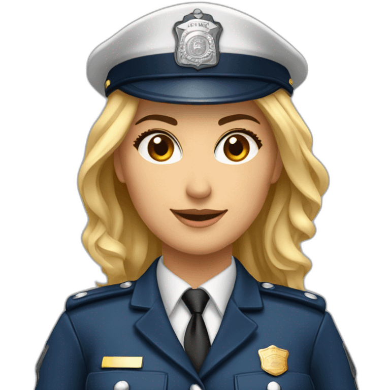 Militaire police gendarmerie femme courire emoji