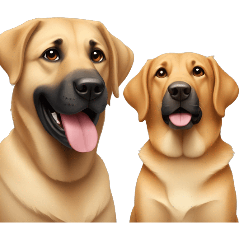 Labrador and German shepherd emoji